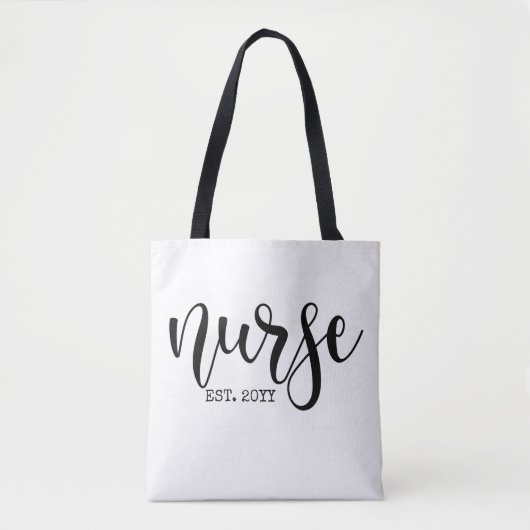 Verpleegkundige Est Aangepast Jaar Student Verplee Tote Bag (Voorkant)