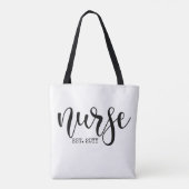 Verpleegkundige Est Aangepast Jaar Student Verplee Tote Bag (Achterkant)