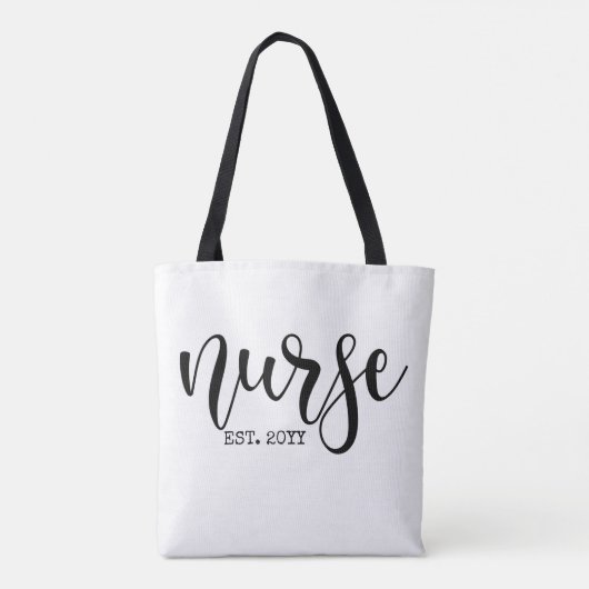 Verpleegkundige Est Aangepast Jaar Student Verplee Tote Bag (Achterkant)