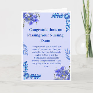 Verpleegkundige Examen Felicitatiekaart — Afgestud Kaart