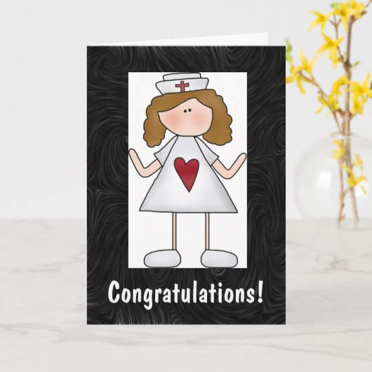 Verpleegkundige felicitaties Custom Inside Verse Kaart (Gele Bloem)