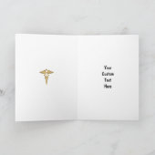 Verpleegkundige felicitaties gepersonaliseerd kaart (Binnen)