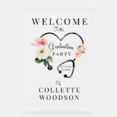 Verpleegkundige Floral Stethoscope Graduation Part Acryl Bord (Voorkant)