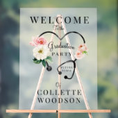 Verpleegkundige Floral Stethoscope Graduation Part Acryl Bord (Neutraal)