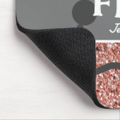 Verpleegkundige FNP Roos Gold Glitter Monogram Muismat (Hoek)