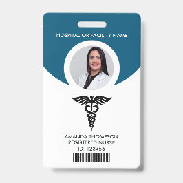 Verpleegkundige foto-identificatie badge