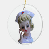 Verpleegkundige frontlijn Hero Head Vase 1960s Keramisch Ornament (Links)