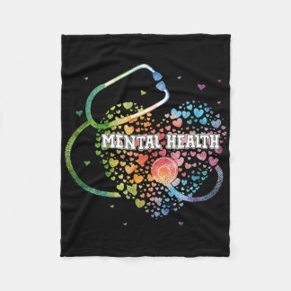 Verpleegkundige Geestelijke Gezondheid Watercol Li Fleece Deken
