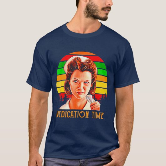 Verpleegkundige geneeskunde tijden  t-shirt (Voorkant)