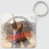 Verpleegkundige geslaagd voor NCLEX RN-examen op m Sleutelhanger (Achterkant)