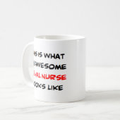 verpleegkundige, geweldige koffiemok (Voorkant links)