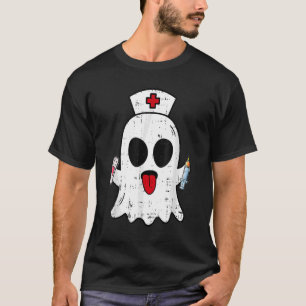 Verpleegkundige ghost scrub top halloween kostuum