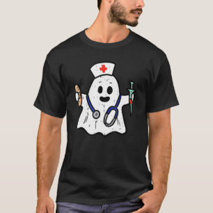 Verpleegkundige ghost scrub top halloween kostuum 