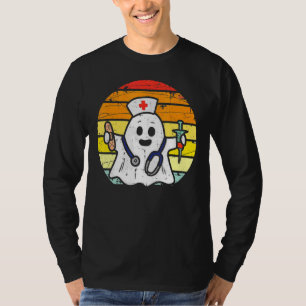 Verpleegkundige ghost scrub top halloween kostuum