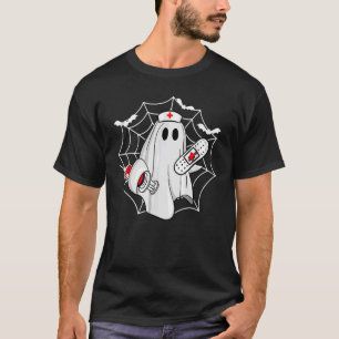 Verpleegkundige ghost scrub top halloween kostuum