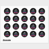 Verpleegkundige Gift A Dialyse Nurse Crazy Ronde Sticker (Vel)