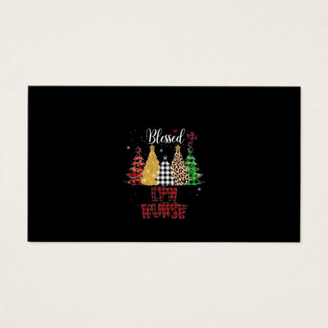 Verpleegkundige Gift Blessed LPN verpleegster Visitekaartje (Voorkant)