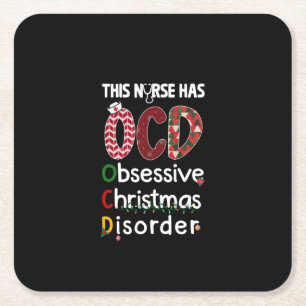 Verpleegkundige Gift Deze verpleegster heeft OCD Kartonnen Onderzetters