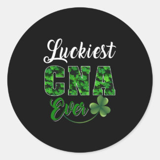Verpleegkundige Gift | Gelukkigste CNA ooit Verple Ronde Sticker