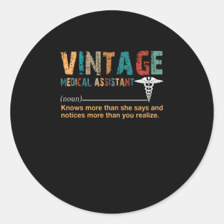 Verpleegkundige Gift |  Medisch Assistent Verpleeg Ronde Sticker