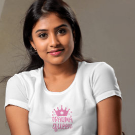 Verpleegkundige Gift Roze Minimalistische Koningin T-shirt