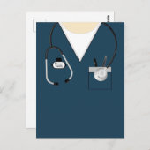 Verpleegkundige Gift, Verpleegschool Afstuderen, S Briefkaart (Voorkant / Achterkant)