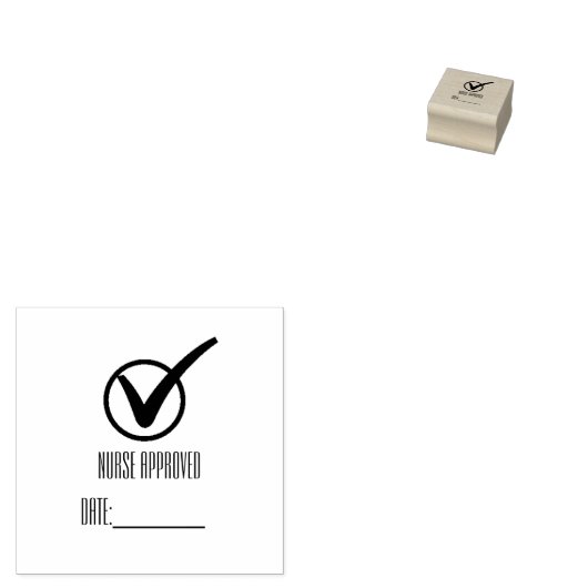 Verpleegkundige goedgekeurde stempel (Gestempeld)