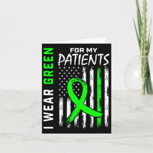 Verpleegkundige groen voor mijn patiënten Nierziek Kaart