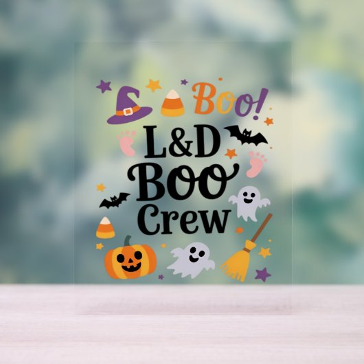 Verpleegkundige Halloween Pumpkin Ghost A Acryl Bord (Neutraal)