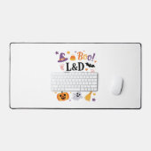 Verpleegkundige Halloween Pumpkin Ghost A Bureaumat (Keyboard & Muis)