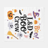 Verpleegkundige Halloween Pumpkin Ghost A Fleece Deken (Voorkant (Horizontaal))