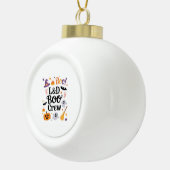 Verpleegkundige Halloween Pumpkin Ghost A Keramische Bal Ornament (Rechts)