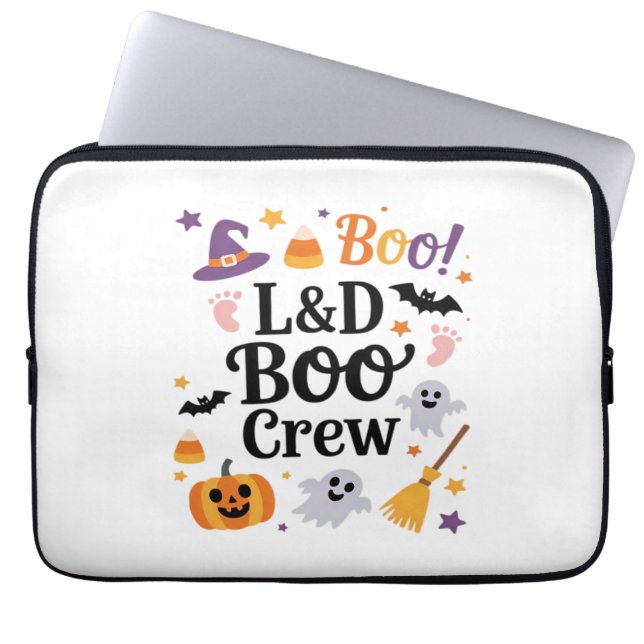 Verpleegkundige Halloween Pumpkin Ghost A Laptop Sleeve (Voorkant)