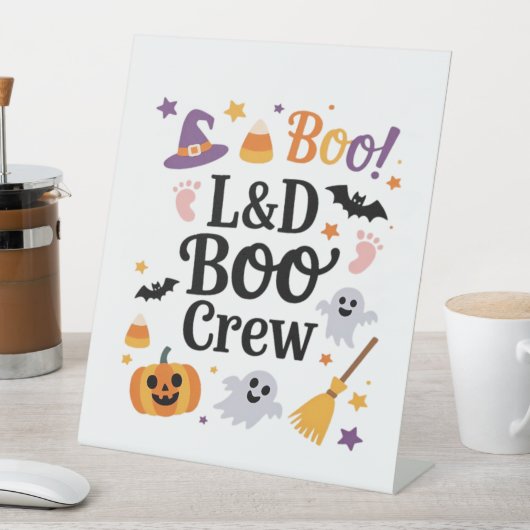 Verpleegkundige Halloween Pumpkin Ghost A Reclamebord Met Voetstuk (Insitu)