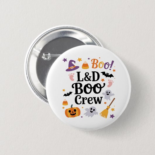 Verpleegkundige Halloween Pumpkin Ghost A Ronde Button 5,7 Cm (Voorkant /achterkant)