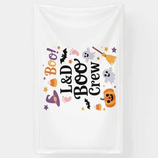 Verpleegkundige Halloween Pumpkin Ghost A Spandoek (Verticaal)