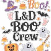 Verpleegkundige Halloween Pumpkin Ghost A Sticker (Voorkant)