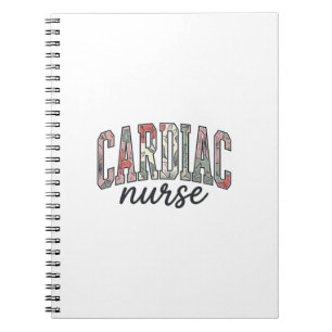 Verpleegkundige Hart Florale Varsity Lettertype On Notitieboek