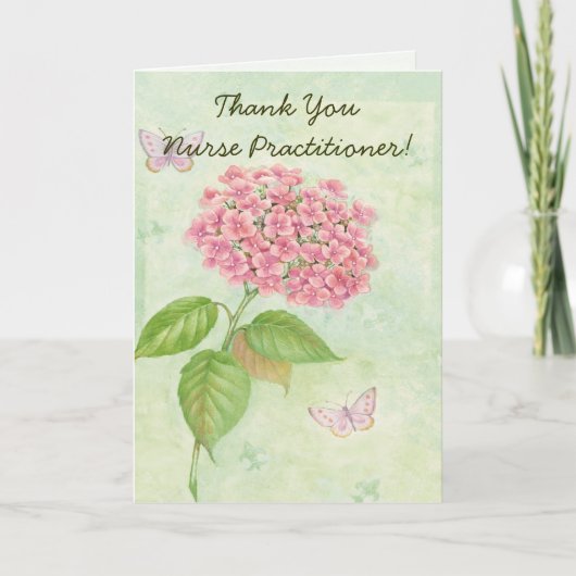 Verpleegkundige: "Hartelijk dank" Bedankkaart (Voorkant)