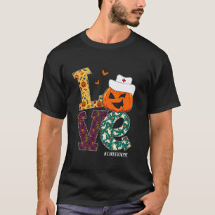 Verpleegkundige hartziekten Halloween Enge Pompoen T-shirt