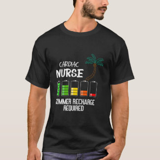 Verpleegkundige Hartzorg Zomer Vakantie Oplaad Ver T-shirt