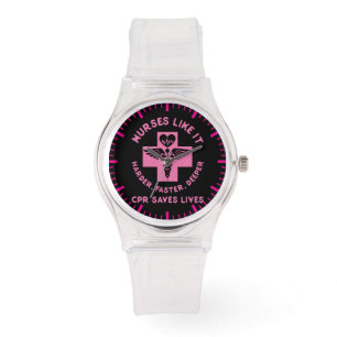 Verpleegkundige Humor - CPR Save Lives - Funny Nov Horloge