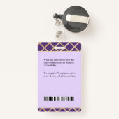 Verpleegkundige identiteitskaart Identificatiekaar Badge (Achterkant met intrekbare)