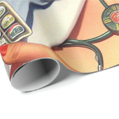 verpleegkundige illustratie cadeaupapier (Rol Hoek)