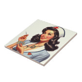  verpleegkundige illustratie tegeltje (Zijkant)