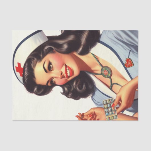  verpleegkundige illustratie tissuepapier (Voorkant)