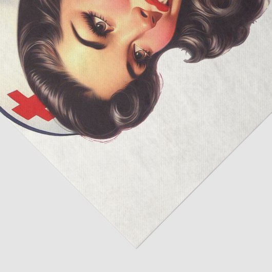 verpleegkundige illustratie tissuepapier (Detail)