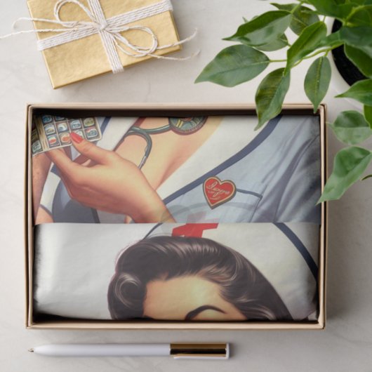  verpleegkundige illustratie tissuepapier (Geschenk)