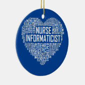 Verpleegkundige informaticus hartverpleegkundigen  keramisch ornament (Rechts)