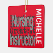 Verpleegkundige Instructeur Extraordinaire CUSTOM Keramisch Ornament (Links)